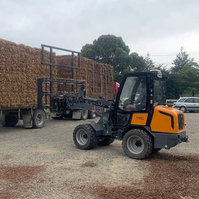 loader with forks
