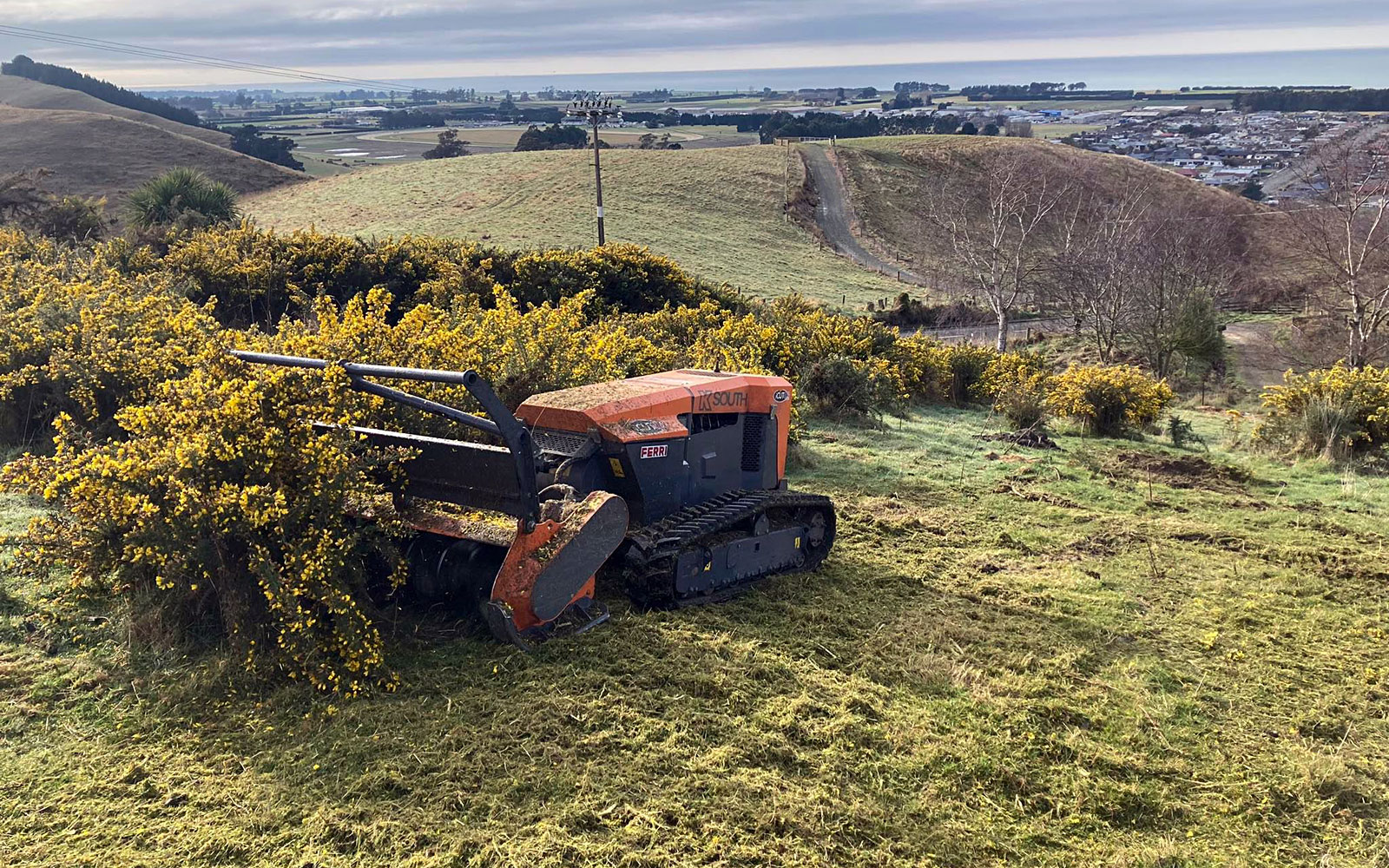 gorse & broom, stump grinding, wood chipping, spraying