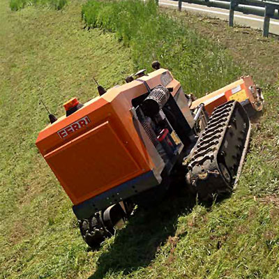Tracked Remotely Operated Scrub and Gorse Mulcher