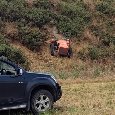 Tracked Remotely Operated Scrub and Gorse Mulcher